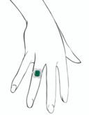 EMERALD AND DIAMOND RING