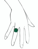 EMERALD AND DIAMOND RING