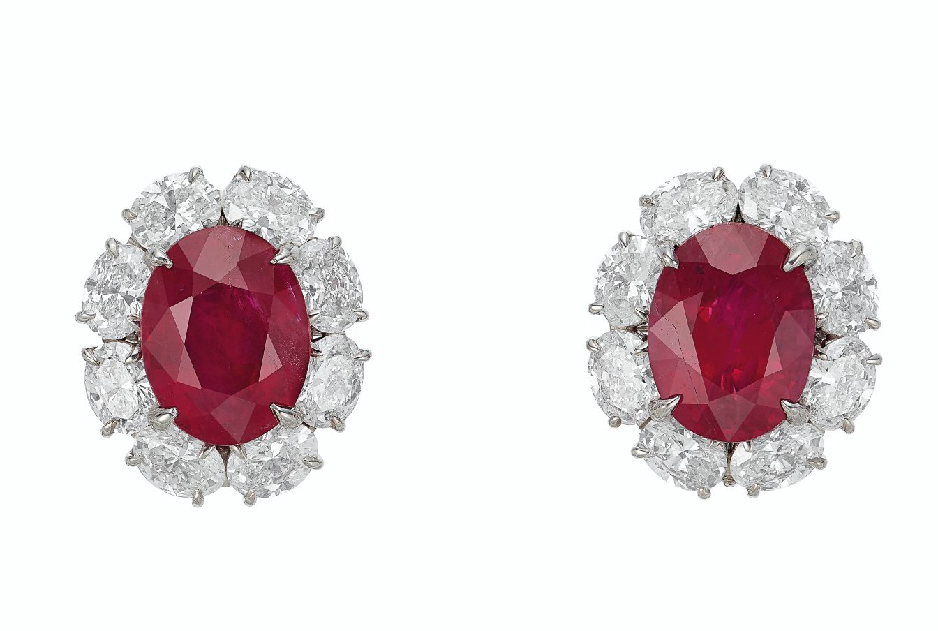 RUBY AND DIAMOND EARRINGS