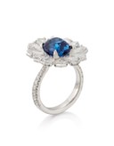 SAPPHIRE AND DIAMOND RING