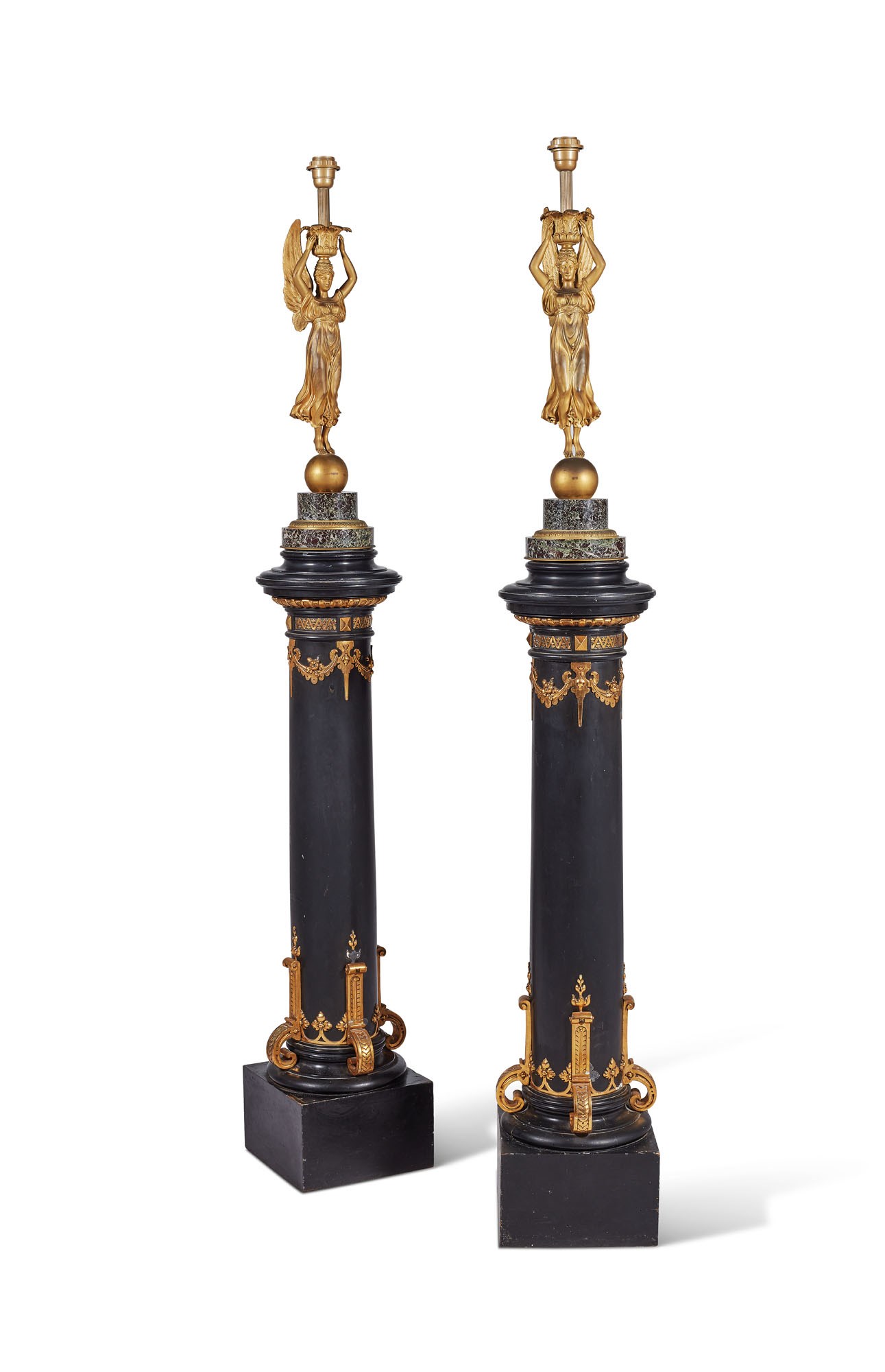 PAIRE DE LAMPES DE STYLE EMPIRE