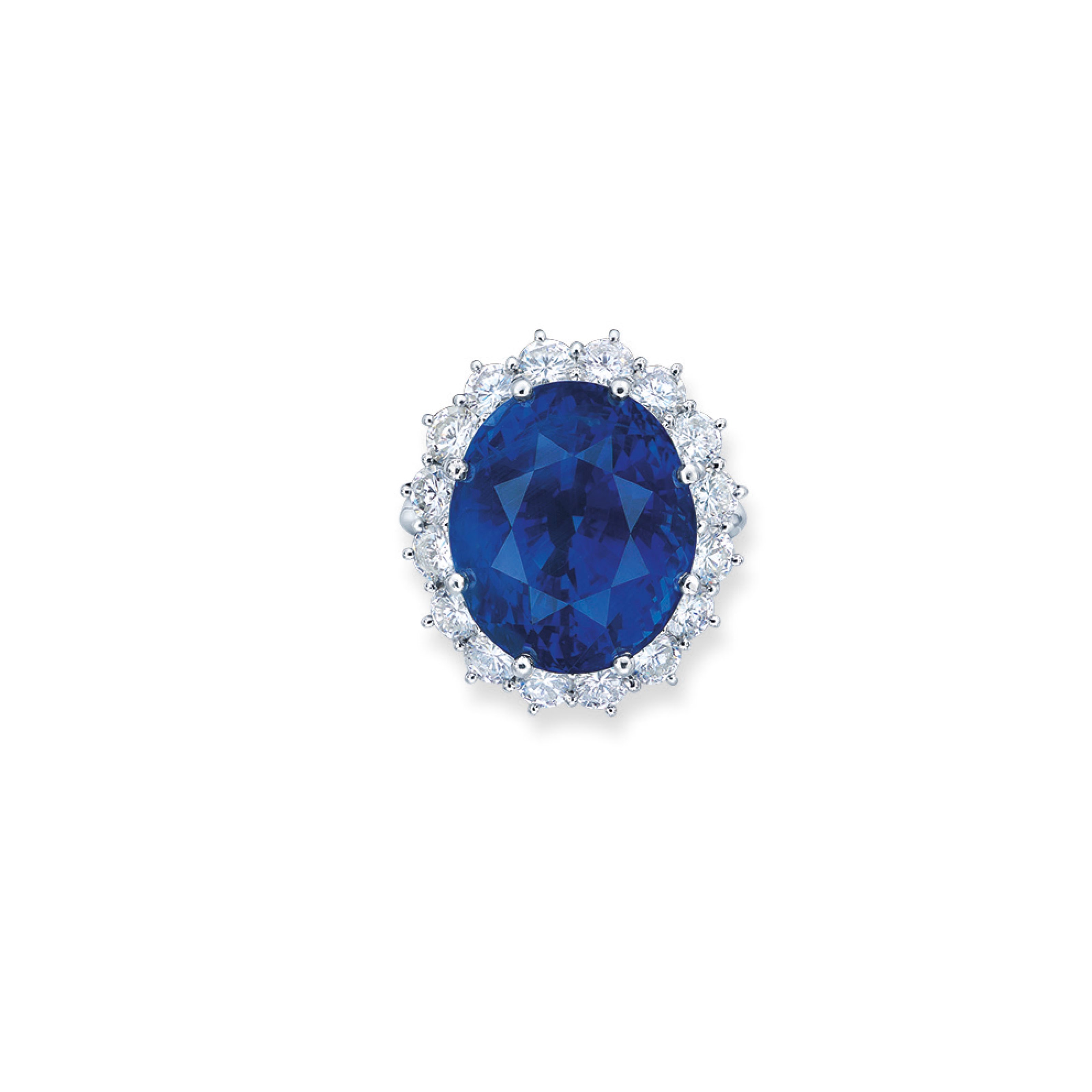 SAPPHIRE AND DIAMOND RING
