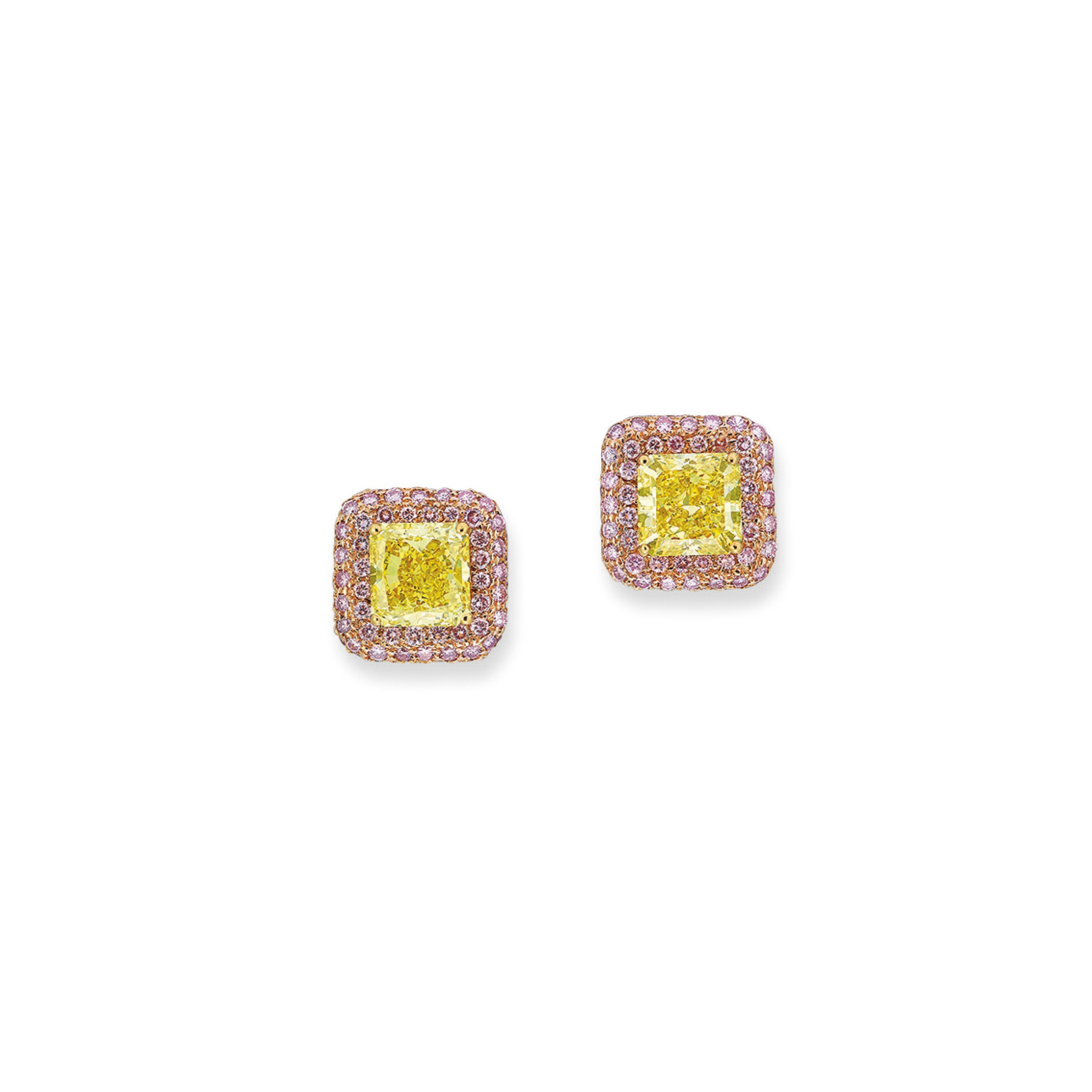 COLOURED DIAMOND EARRINGS