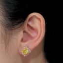 COLOURED DIAMOND EARRINGS