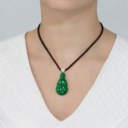 JADEITE AND DIAMOND PENDANT