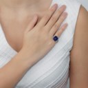 SAPPHIRE AND DIAMOND RING