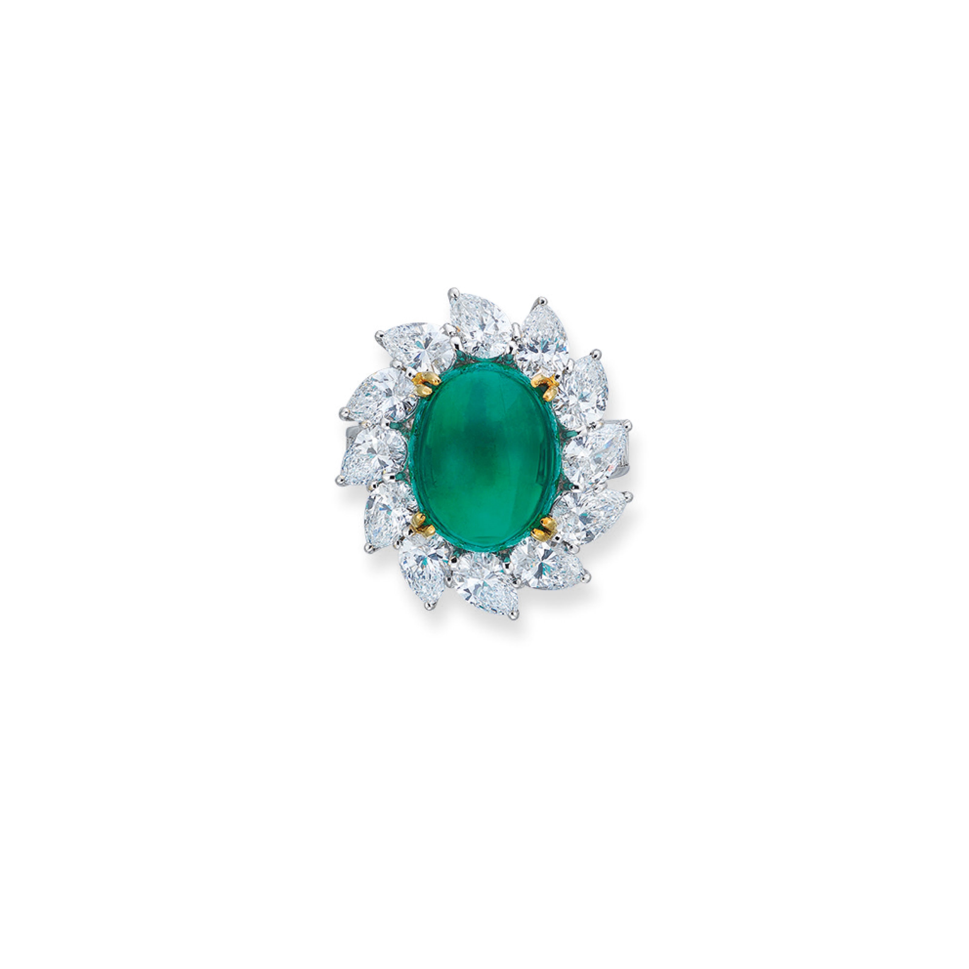 EMERALD AND DIAMOND RING