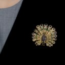 MULTI-GEM BROOCH