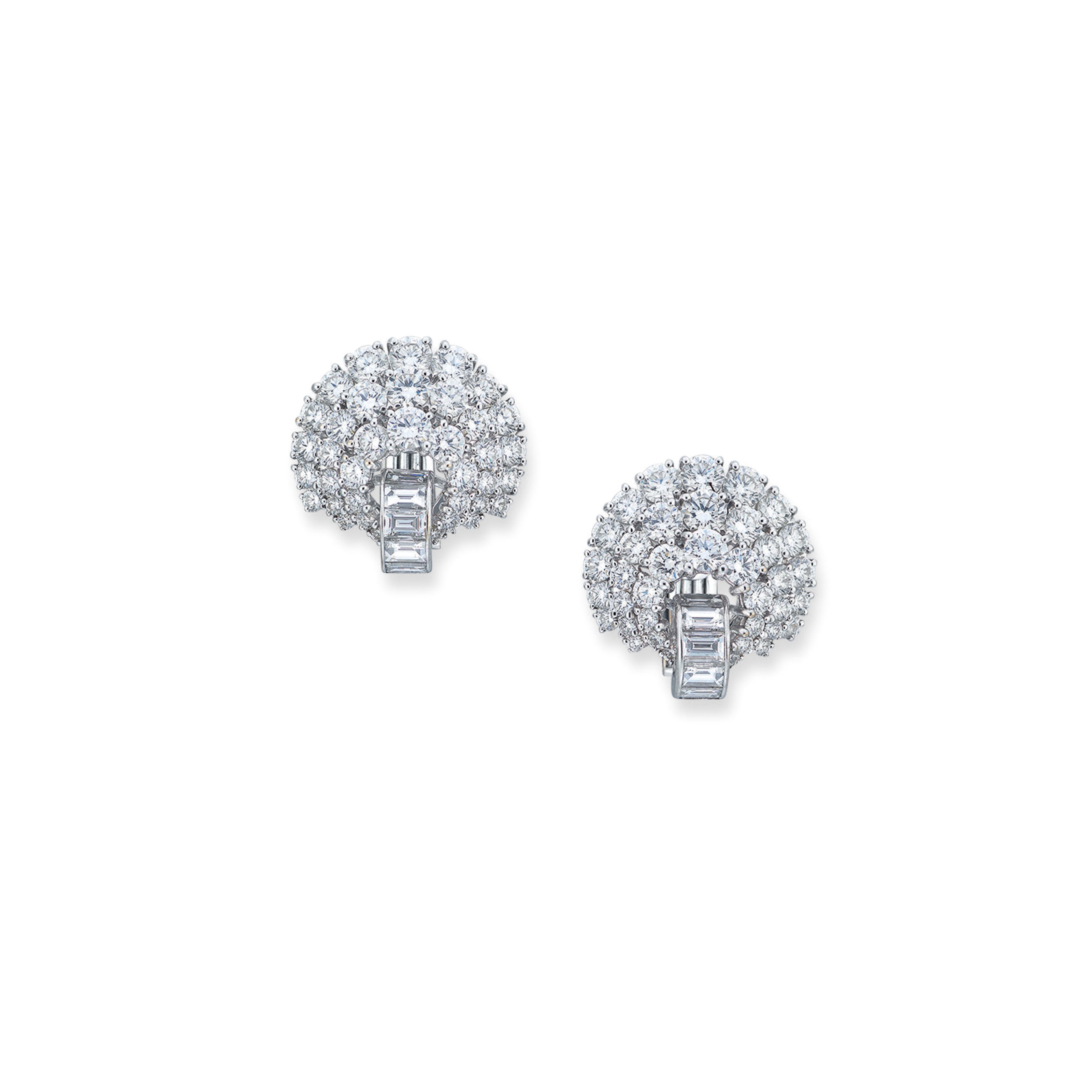 DIAMOND EARRINGS, HARRY WINSTON