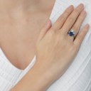 SAPPHIRE AND DIAMOND RING