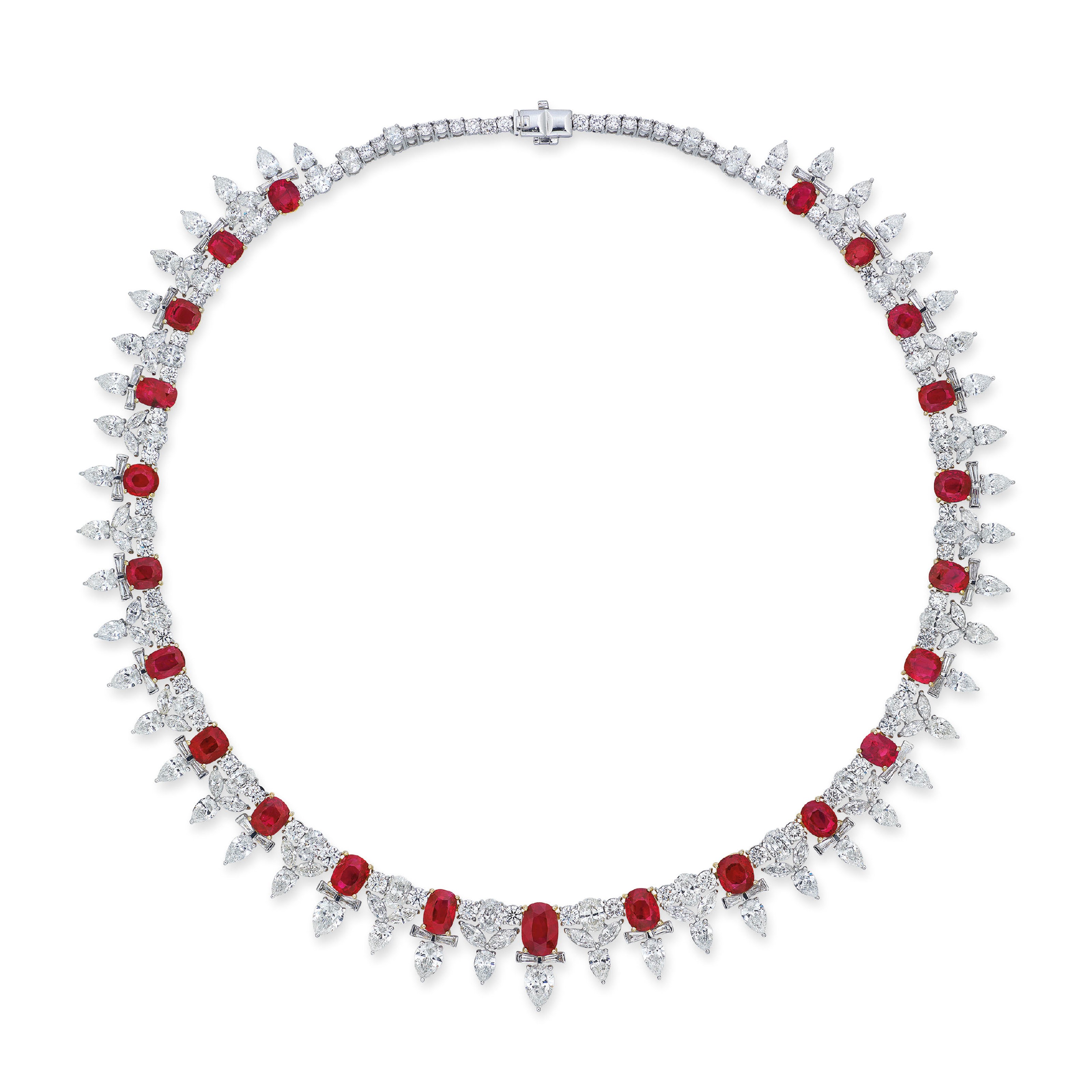 RUBY AND DIAMOND NECKLACE