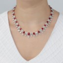 RUBY AND DIAMOND NECKLACE