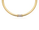 GOLD AND DIAMOND CHOKER