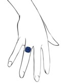 SAPPHIRE AND DIAMOND RING