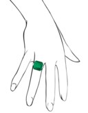 EMERALD AND DIAMOND RING