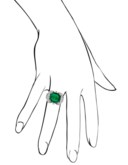 EMERALD AND DIAMOND RING
