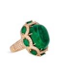 EMERALD AND DIAMOND RING