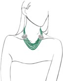 EMERALD AND DIAMOND NECKLACE