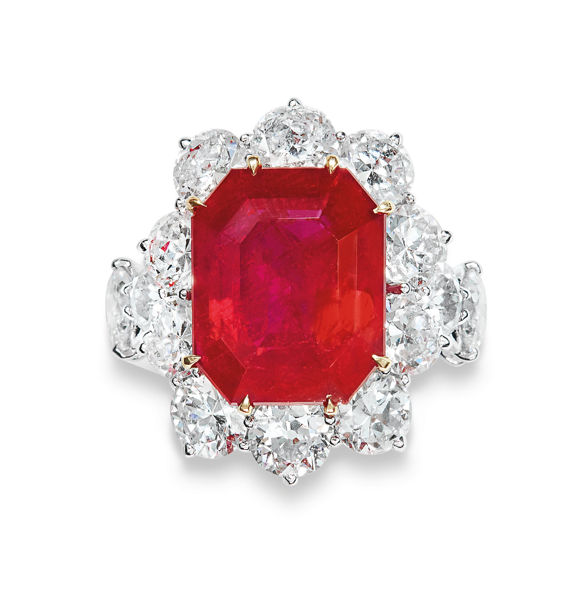 RUBY AND DIAMOND RING, JAR