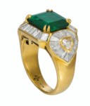 EMERALD AND DIAMOND RING