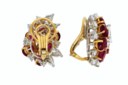 RUBY AND DIAMOND EARRINGS