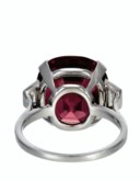 SPINEL AND DIAMOND RING