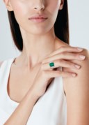 EMERALD AND DIAMOND RING
