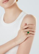 EMERALD AND DIAMOND RING