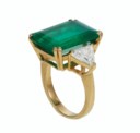 EMERALD AND DIAMOND RING