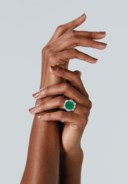 EMERALD AND DIAMOND RING