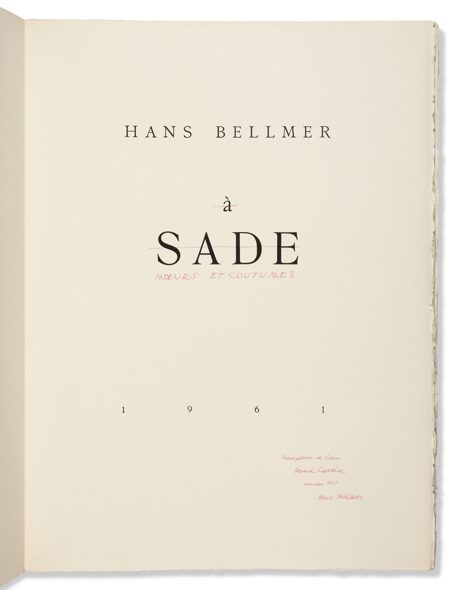 BELLMER, Hans
