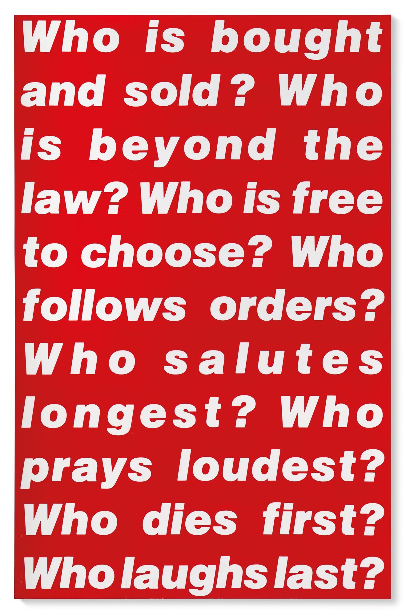 BARBARA KRUGER (B. 1945)