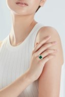 EMERALD AND DIAMOND RING