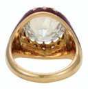DIAMOND AND ENAMEL RING