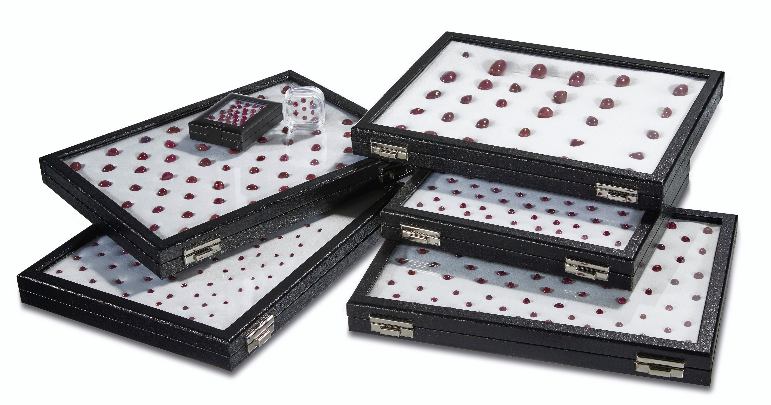 GROUP OF UNMOUNTED RUBIES