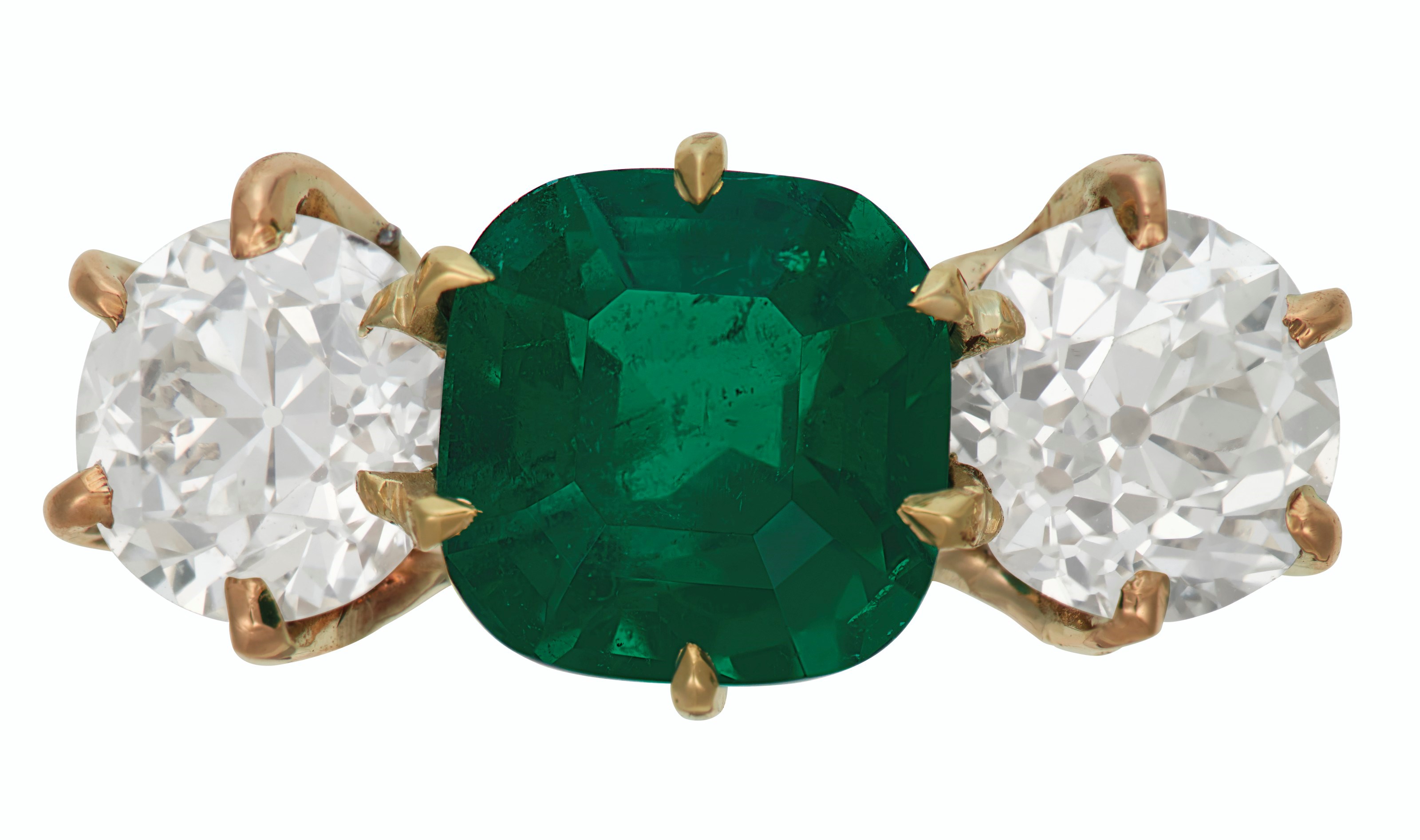 EMERALD AND DIAMOND RING