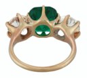 EMERALD AND DIAMOND RING