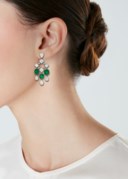EMERALD AND DIAMOND EARRINGS