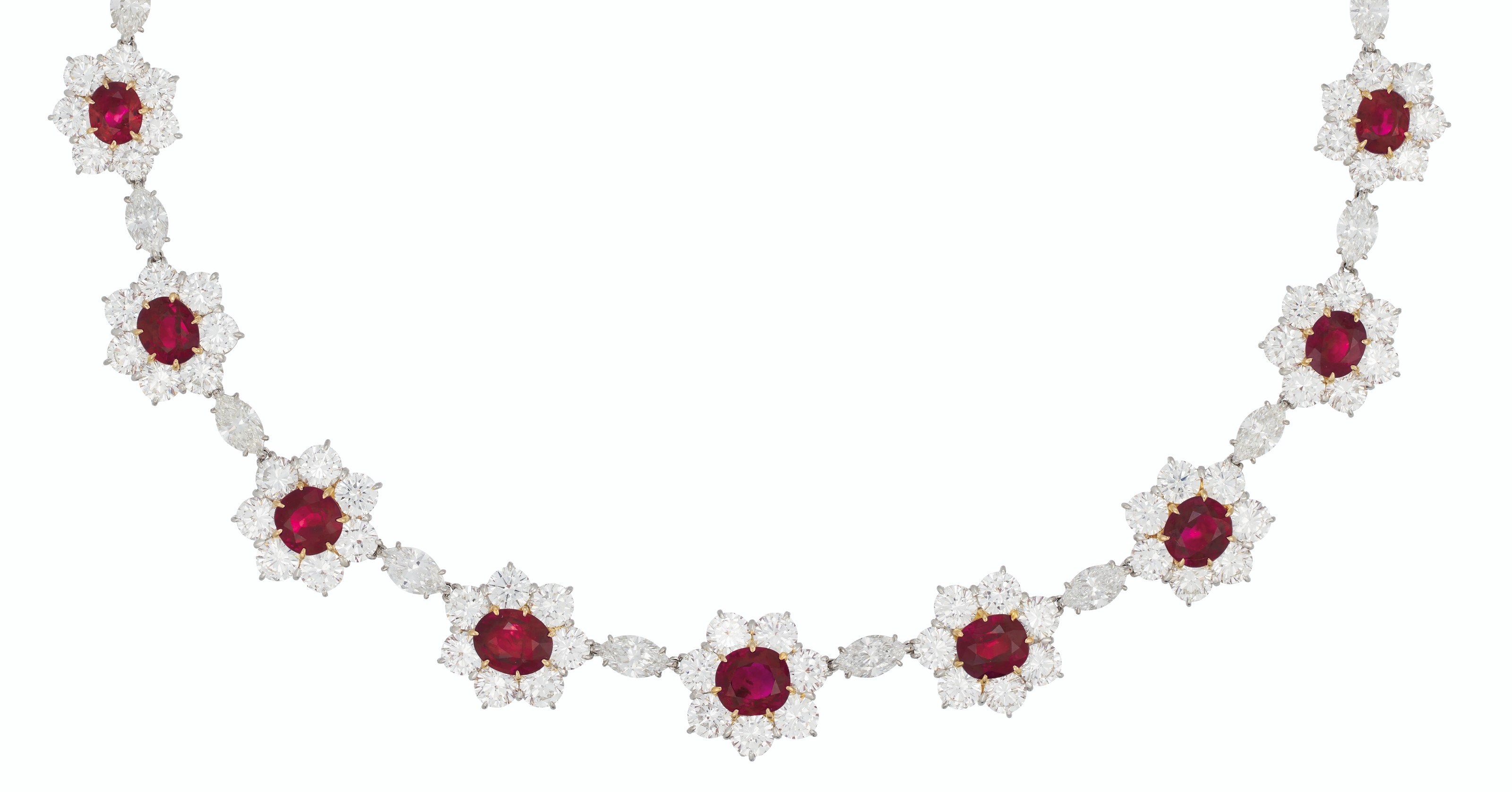 RUBY AND DIAMOND NECKLACE
