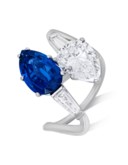 SAPPHIRE AND DIAMOND RING