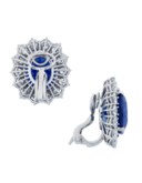 SAPPHIRE AND DIAMOND EARRINGS