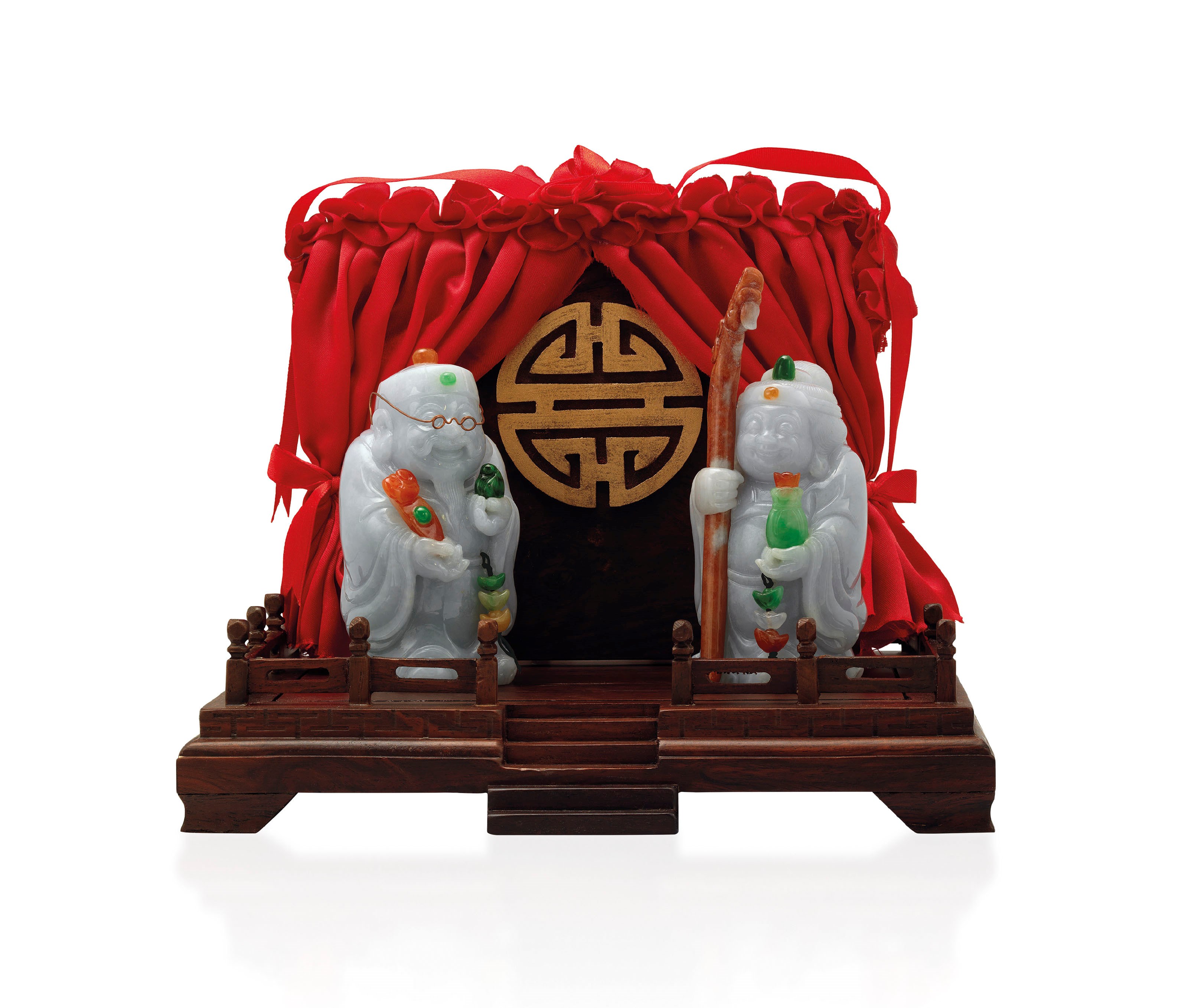 NO RESERVE - TWO JADEITE CARVINGS