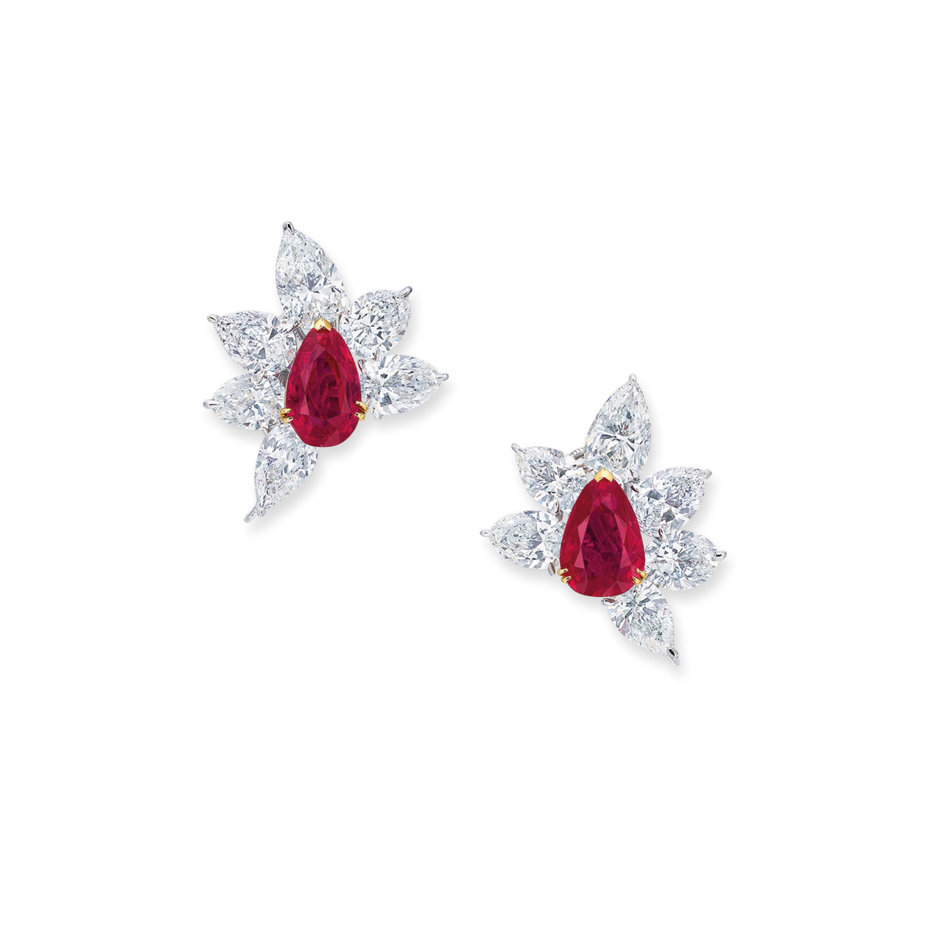 RUBY AND DIAMOND EARRINGS