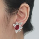 RUBY AND DIAMOND EARRINGS