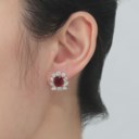 RUBY AND DIAMOND EARRINGS