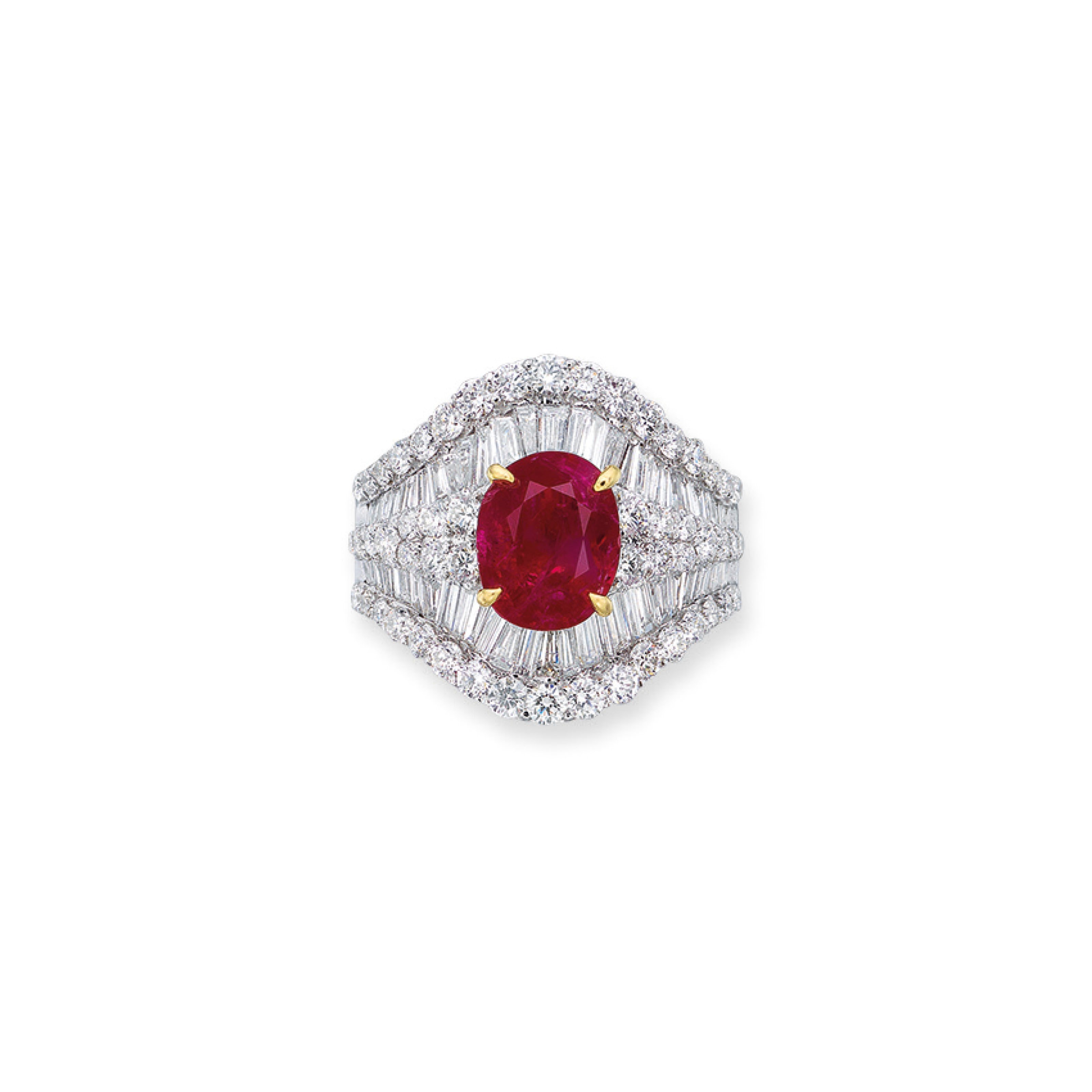 NO RESERVE - RUBY AND DIAMOND RING