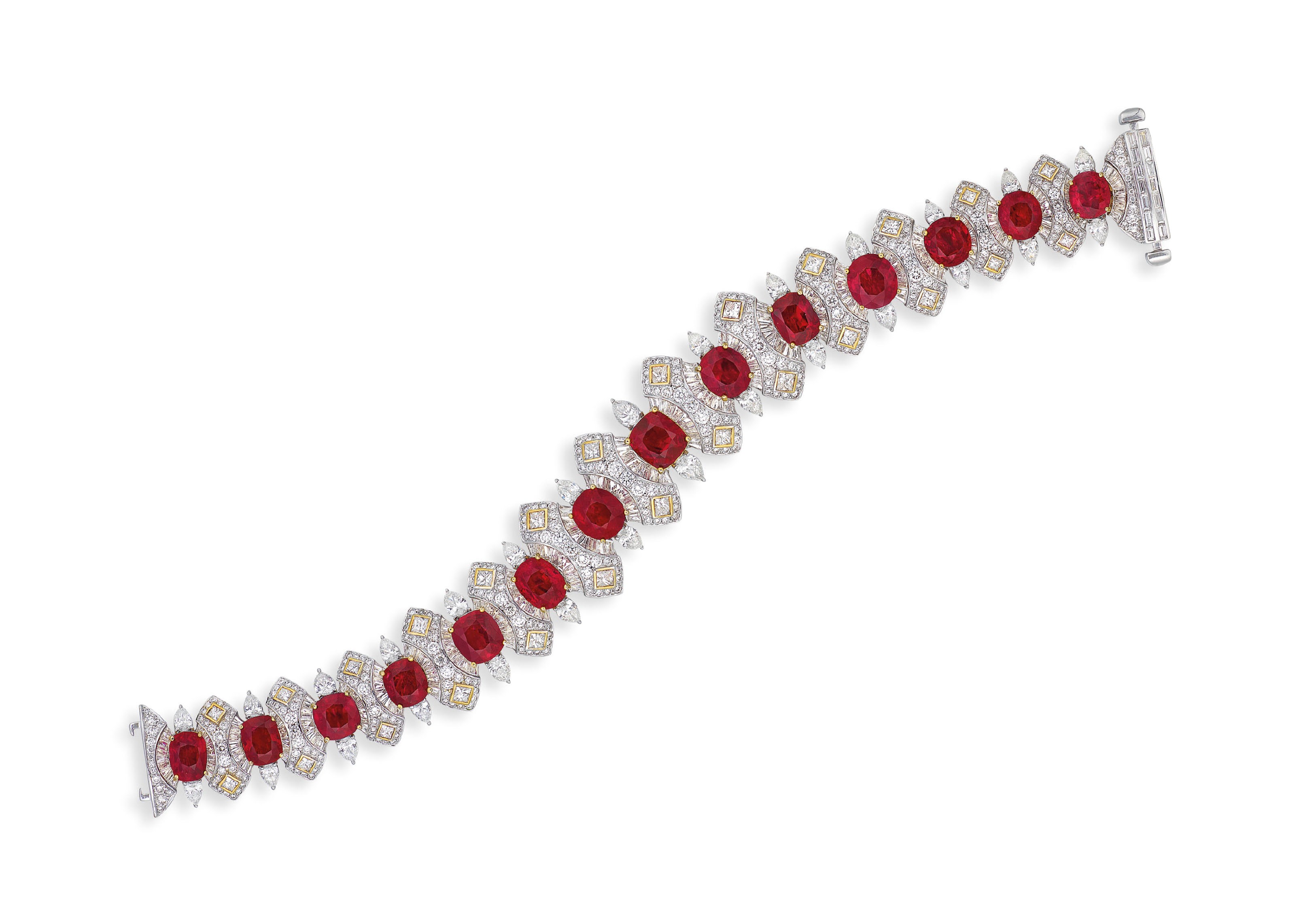 RUBY AND DIAMOND BRACELET
