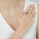 SAPPHIRE AND DIAMOND RING