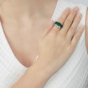EMERALD AND DIAMOND RING