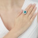 TOURMALINE AND DIAMOND RING